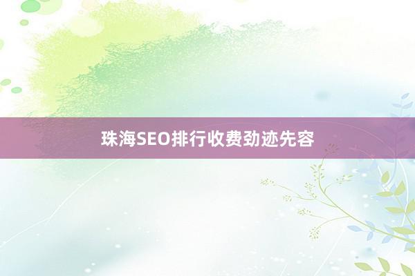 珠海SEO排行收费劲迹先容